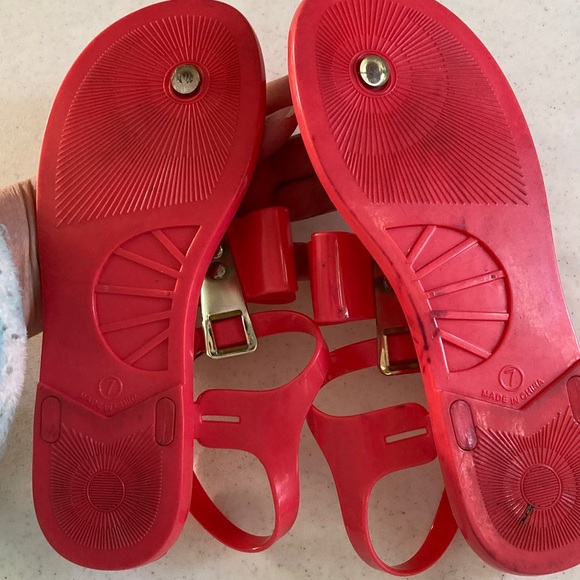 Kate Spade Vibrant Pink Jelly Sandals - Picture 4 of 8